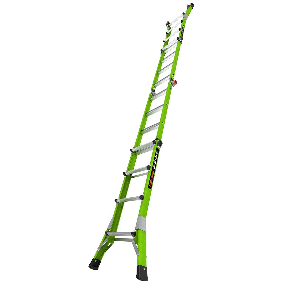Little Giant Ladder Systems Multipurpose Dark Horse Ladder, 4 to 7 ft, Fiberglass Multi-color