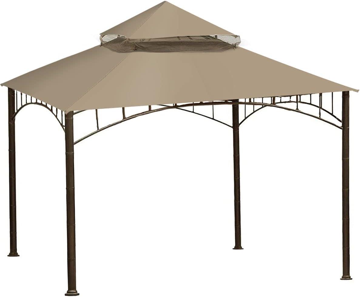 ONTHEWAY Replacement Canopy roof DHF10 for Target Madaga Gazebo Model L-GZ136PST (Beige1)