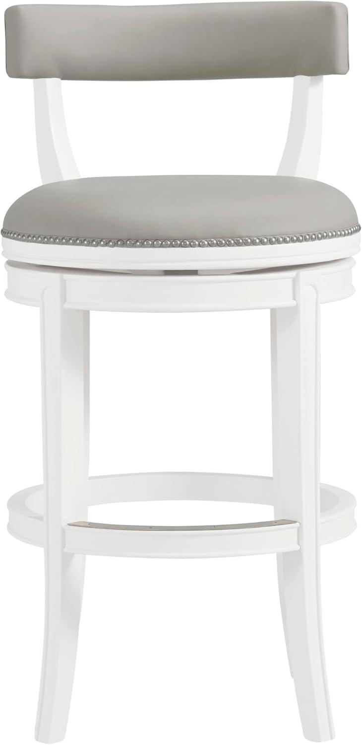 Hanover Solid Rubber Wood Swivel Counter And Bar Stool
