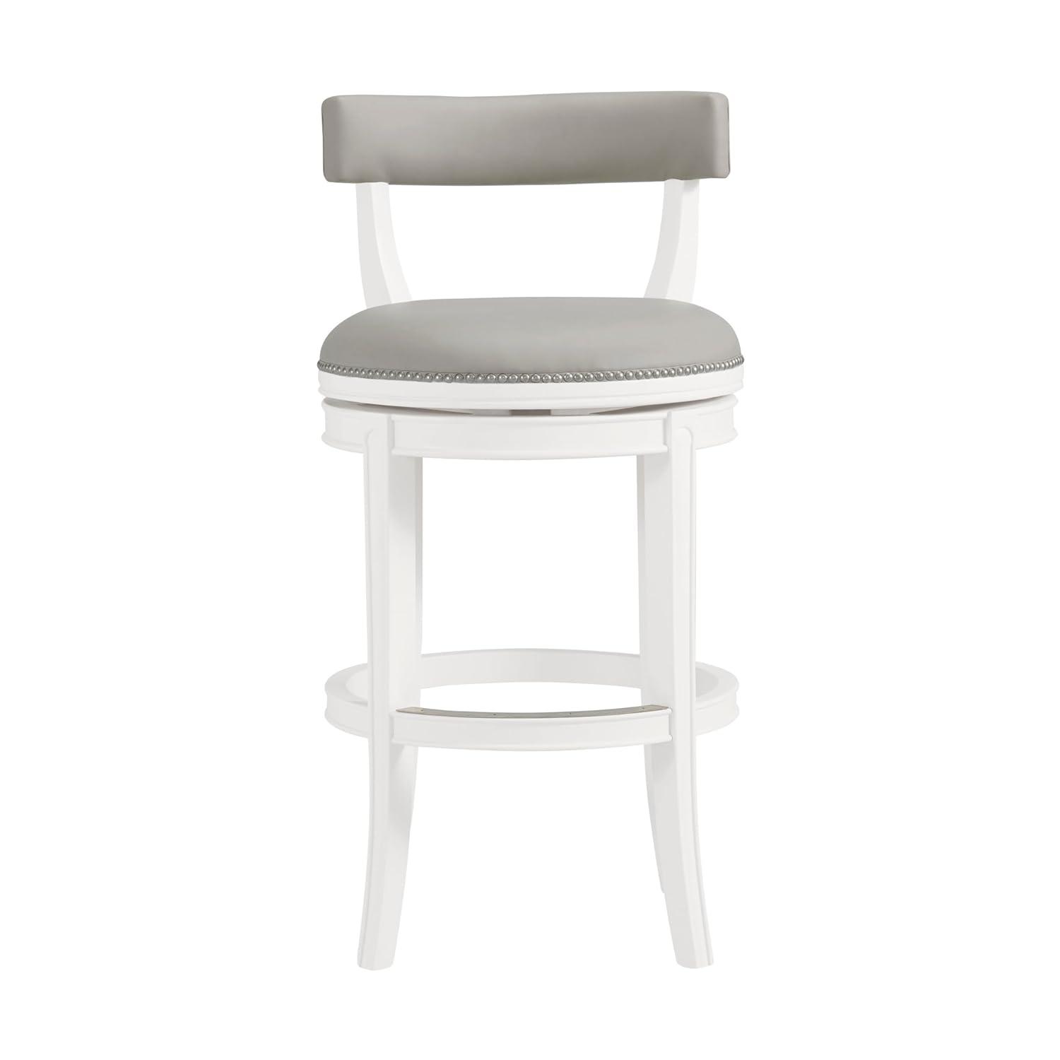 Hanover Solid Rubber Wood Swivel Counter And Bar Stool