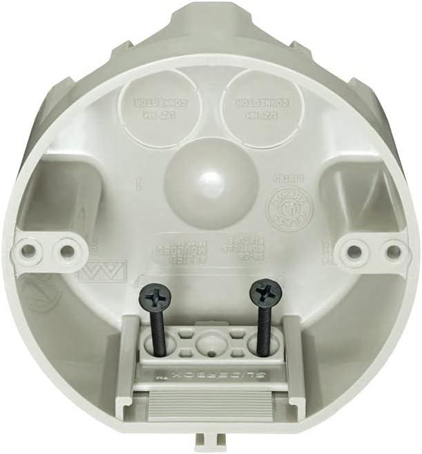 Allied Moulded SliderBox 25 cu in Round Polycarbonate 4 gang Junction Box Beige