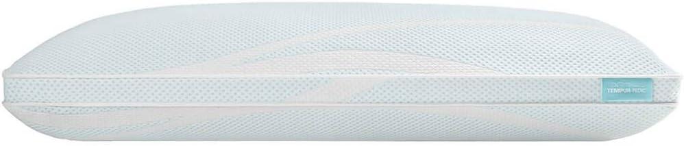 Tempur-Pedic Queen Breeze ProHi Bed Pillow Light Blue: 500 Thread Count, Medium Fill, Machine Washable Cover