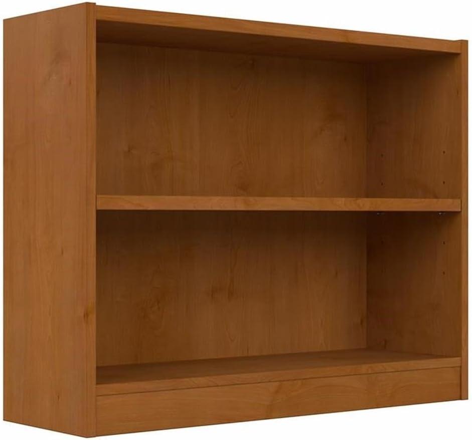 Universal Small 2 Shelf Bookcase in Natural Cherry - Engineered Wood