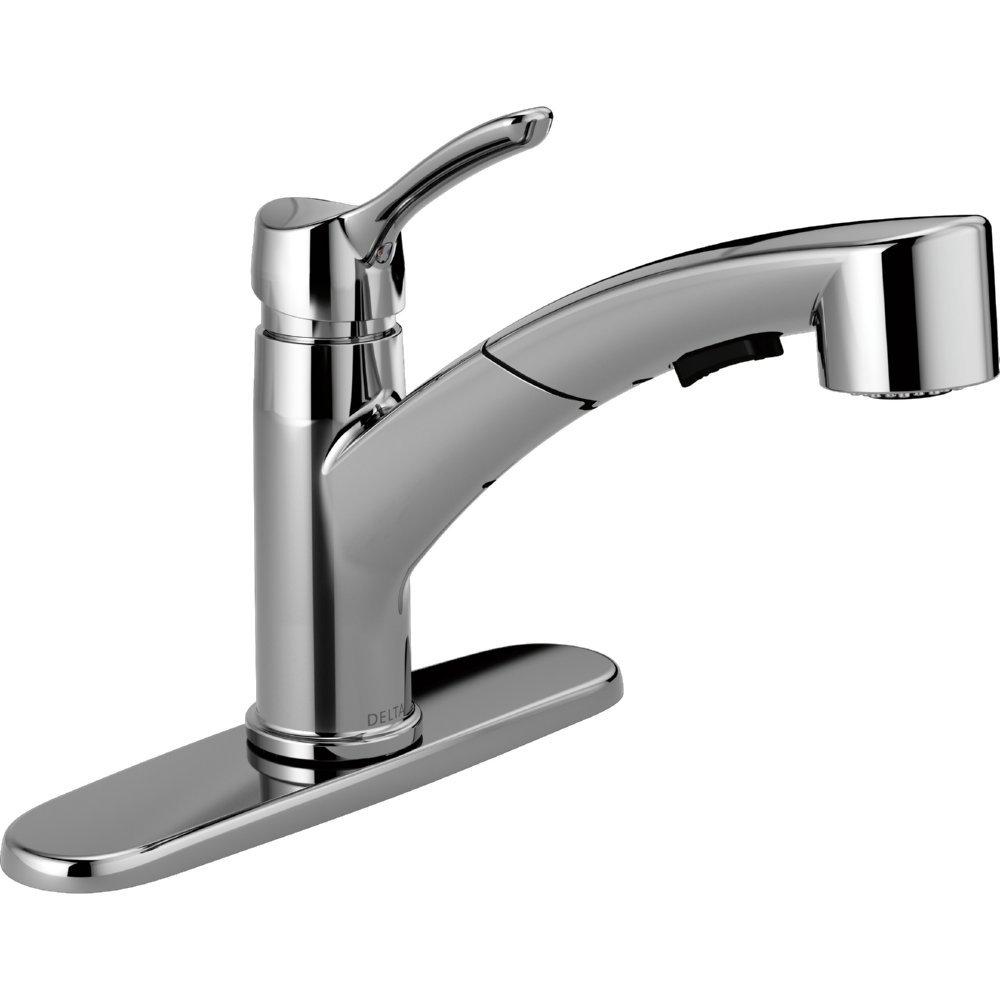 Collins Pull Out Sprayer Kitchen Sink Faucet, Single Handle Kitchen Faucet