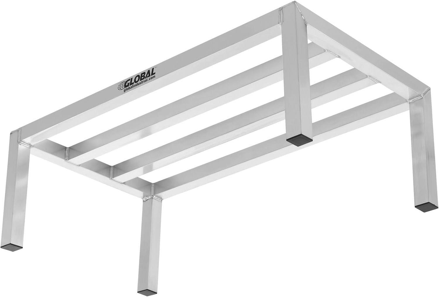 Industrial Aluminum Rectangular Dunnage Rack for Kitchen and Garage