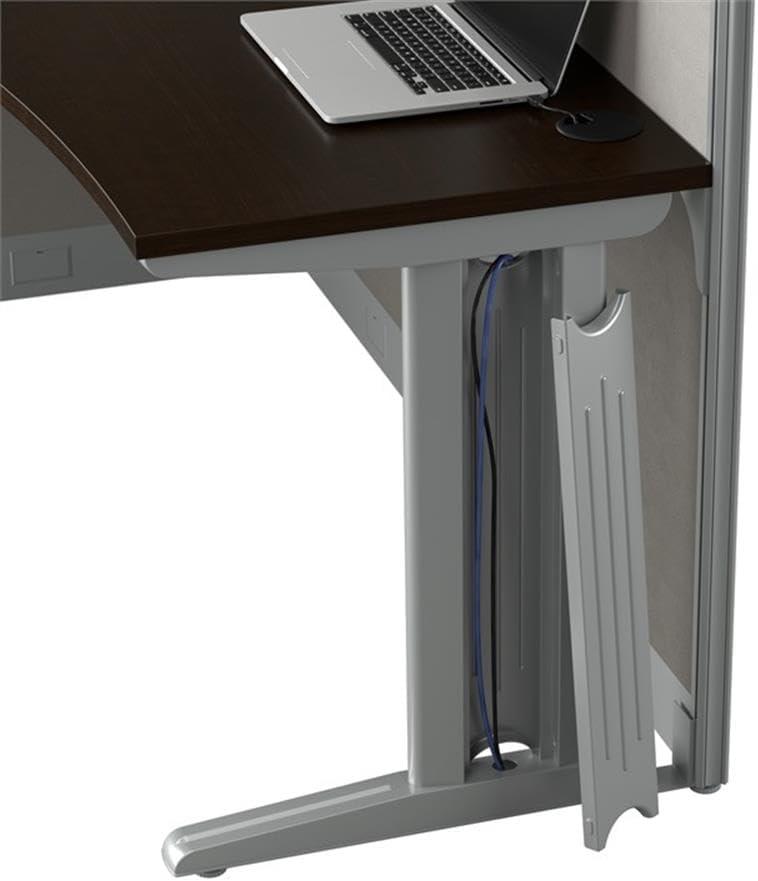 Bush Business Furniture Office in an Hour 65W L Shaped Cubicle Desk with Storage, Drawers, and Organizers