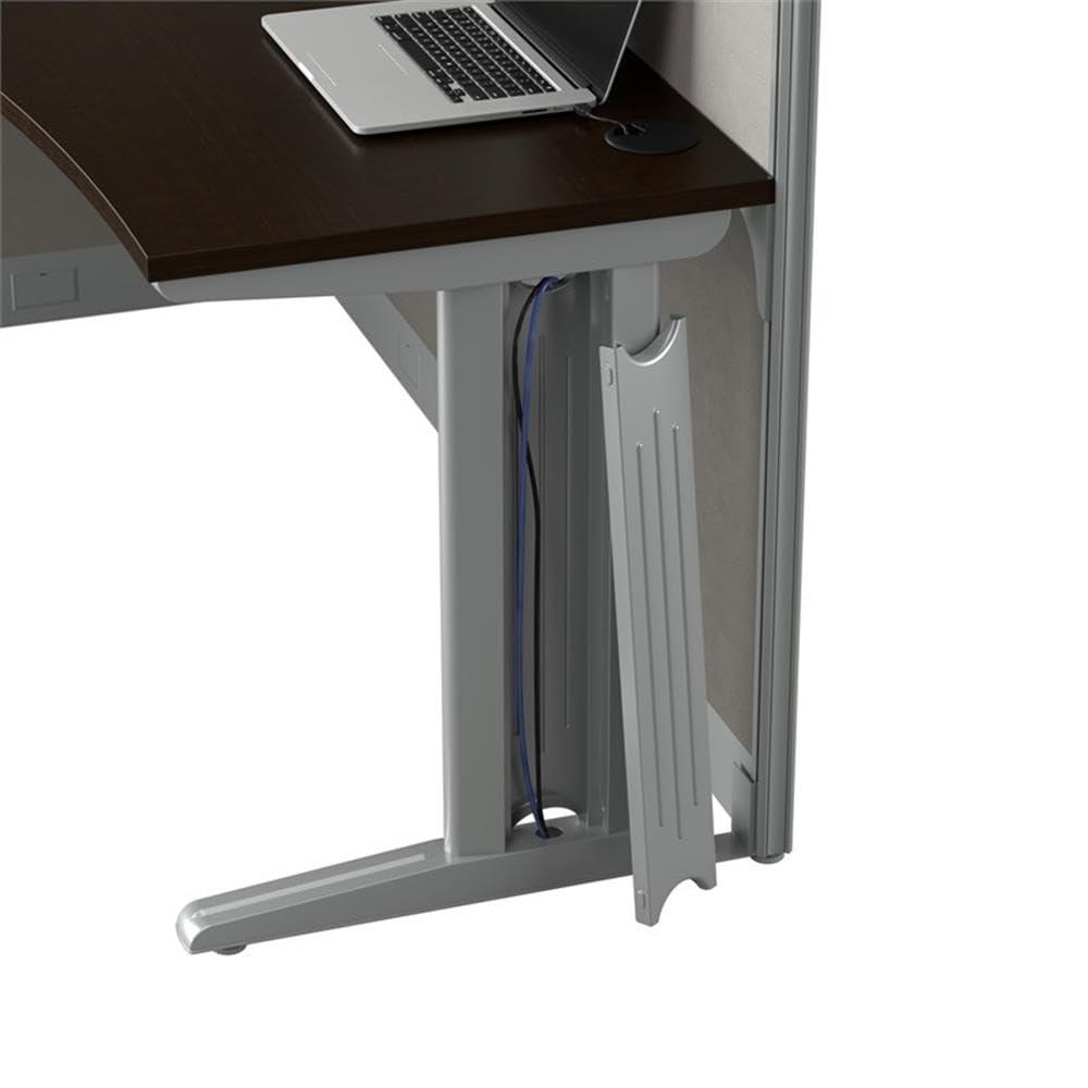 Bush Business Furniture Office in an Hour 65W L Shaped Cubicle Desk with Storage, Drawers, and Organizers