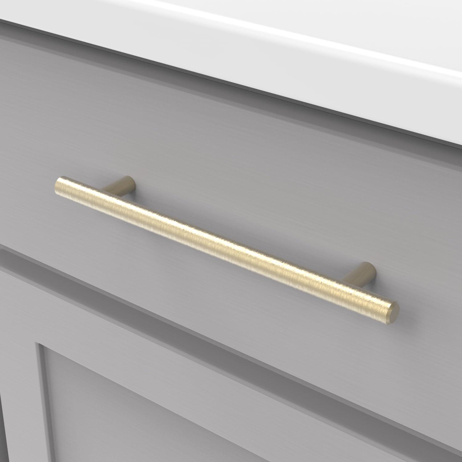 Bar PullsKitchen Cabinet Handles, Solid Core Drawer Pulls for Cabinet Doors, 6-5/16" (160mm)