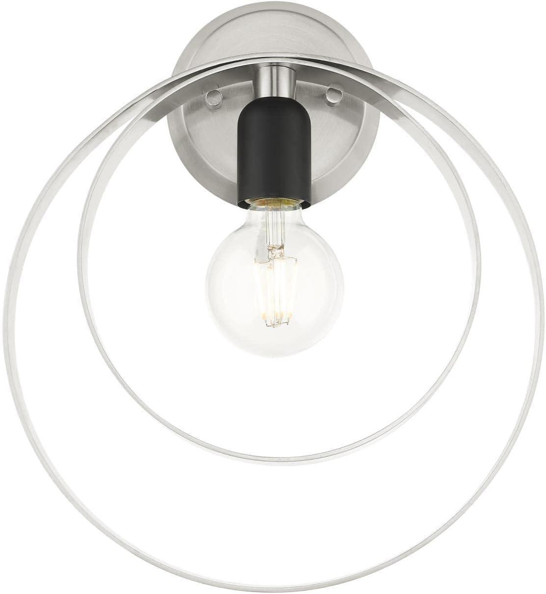 Livex Lighting Modesto 1 - Light Wall Light in  Brushed Nickel