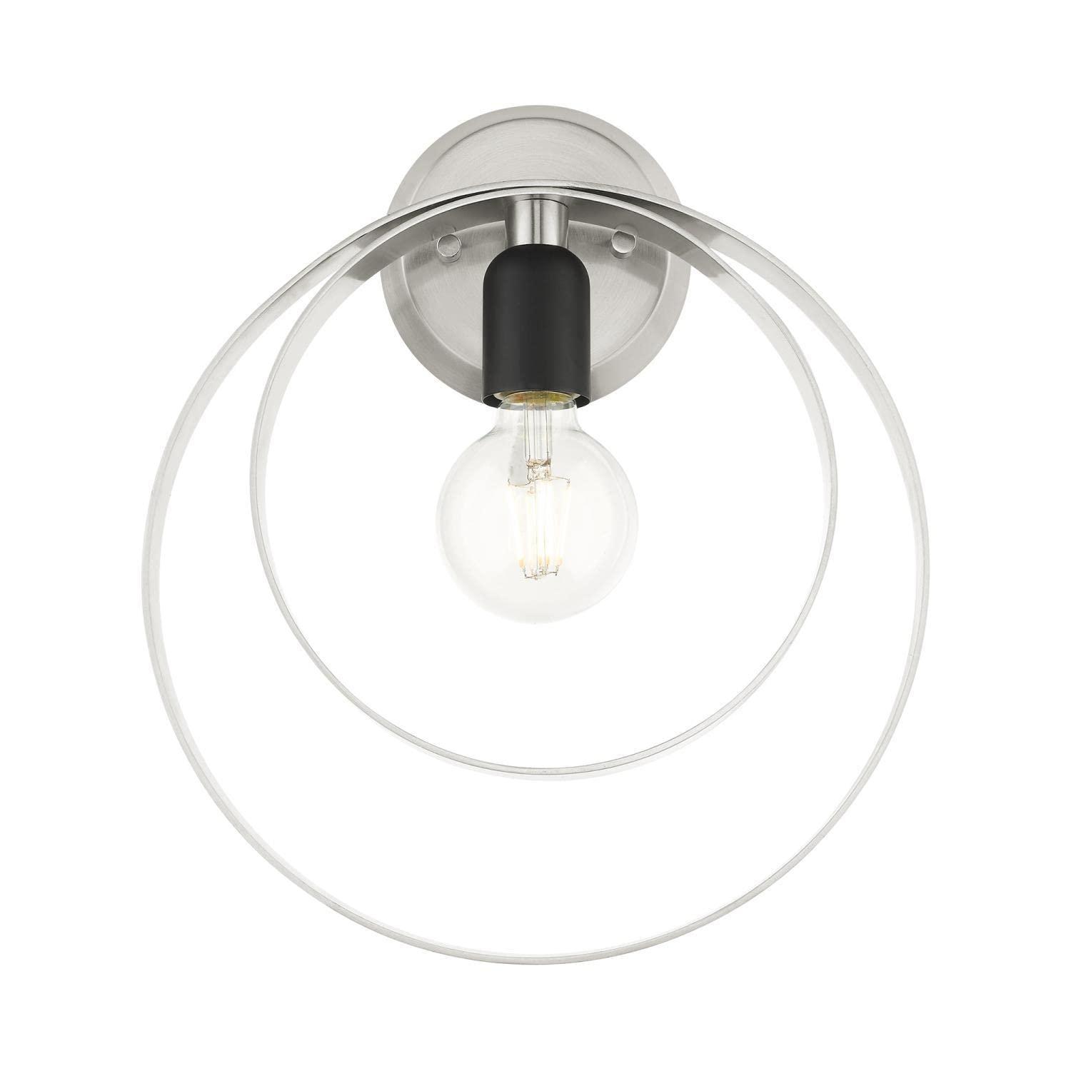 Livex Lighting Modesto 1 - Light Wall Light in  Brushed Nickel