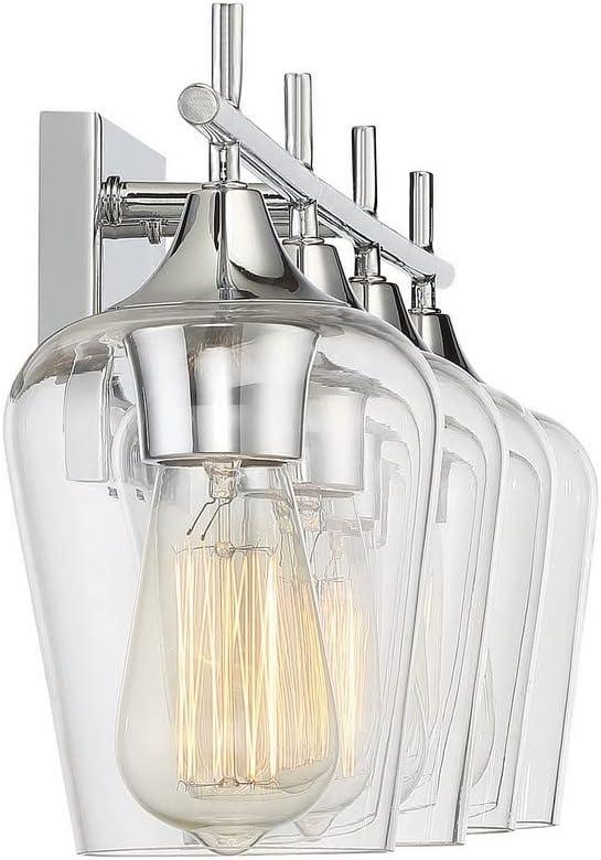 Savoy House Octave 4 - Light Vanity in  Polished Chrome