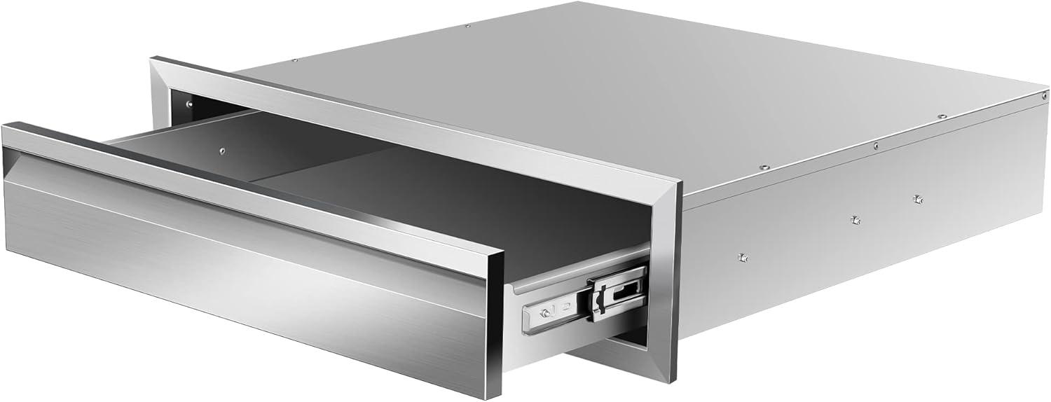 24" Stainless Steel Single BBQ Drawer for Outdoor Kitchen