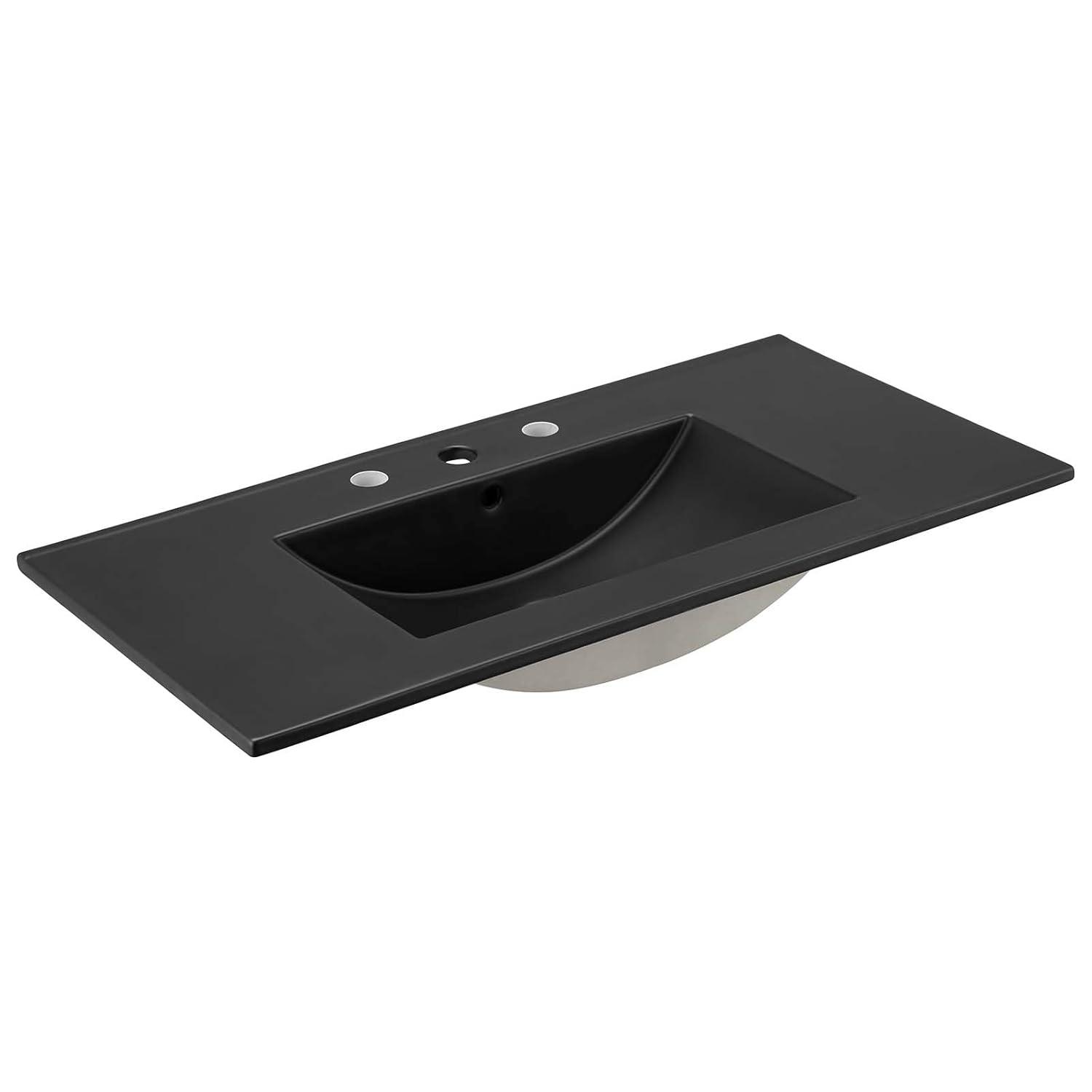Modway Modway Soma 36'' Free Standing Single Bathroom Vanity with Manufactured Wood Top
