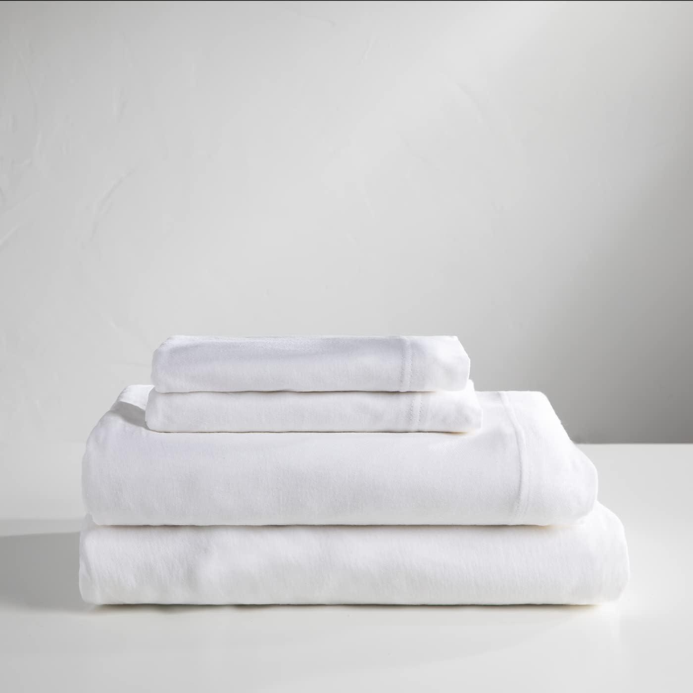 White King Cotton Jersey Sheet Set