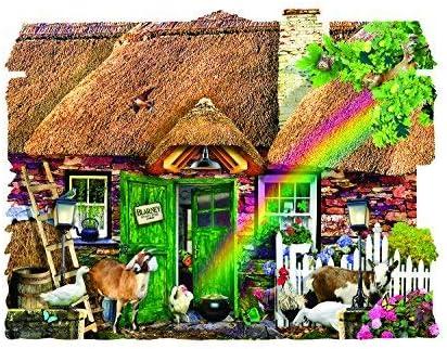Sunsout Irish Cottage 1000 pc Special Shape  Jigsaw Puzzle 90350