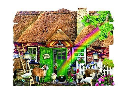 Sunsout Irish Cottage 1000 pc Special Shape Jigsaw Puzzle 90350