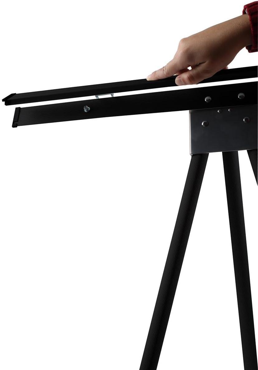 Floor Easel for Art or Display, Adjustable Height, with 36" x 48" Snap Frame (Black Aluminum) (EASSF3648B)