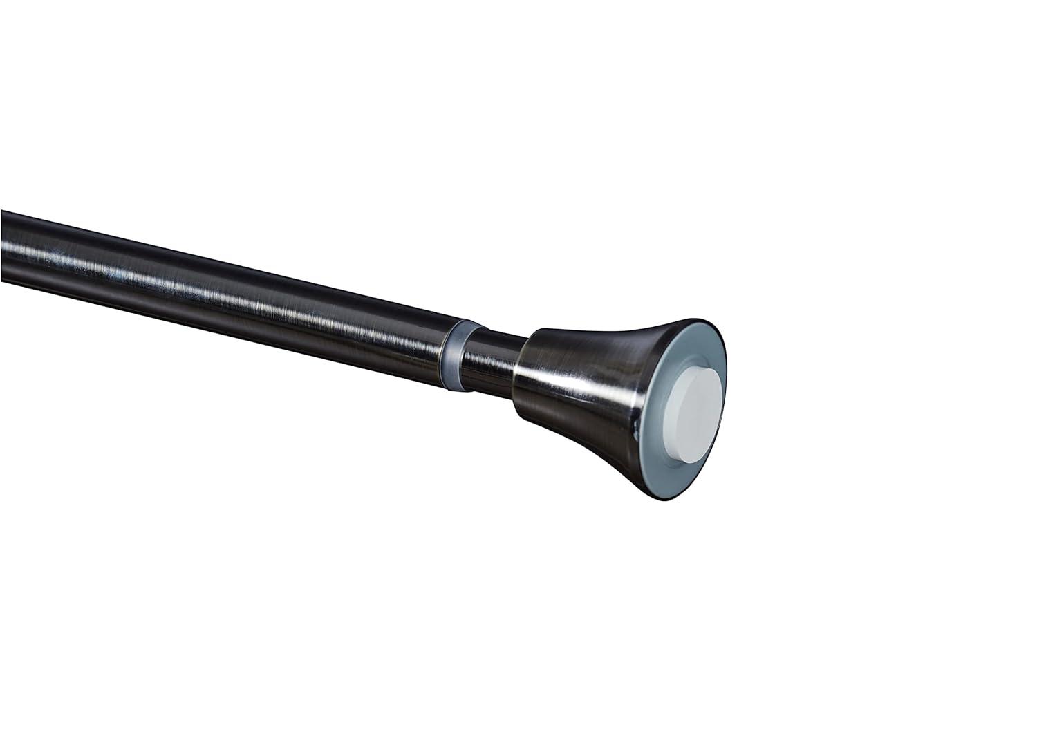 Indecor Home 2.5'' Straight Tension Shower Curtain Rod & Hook Set