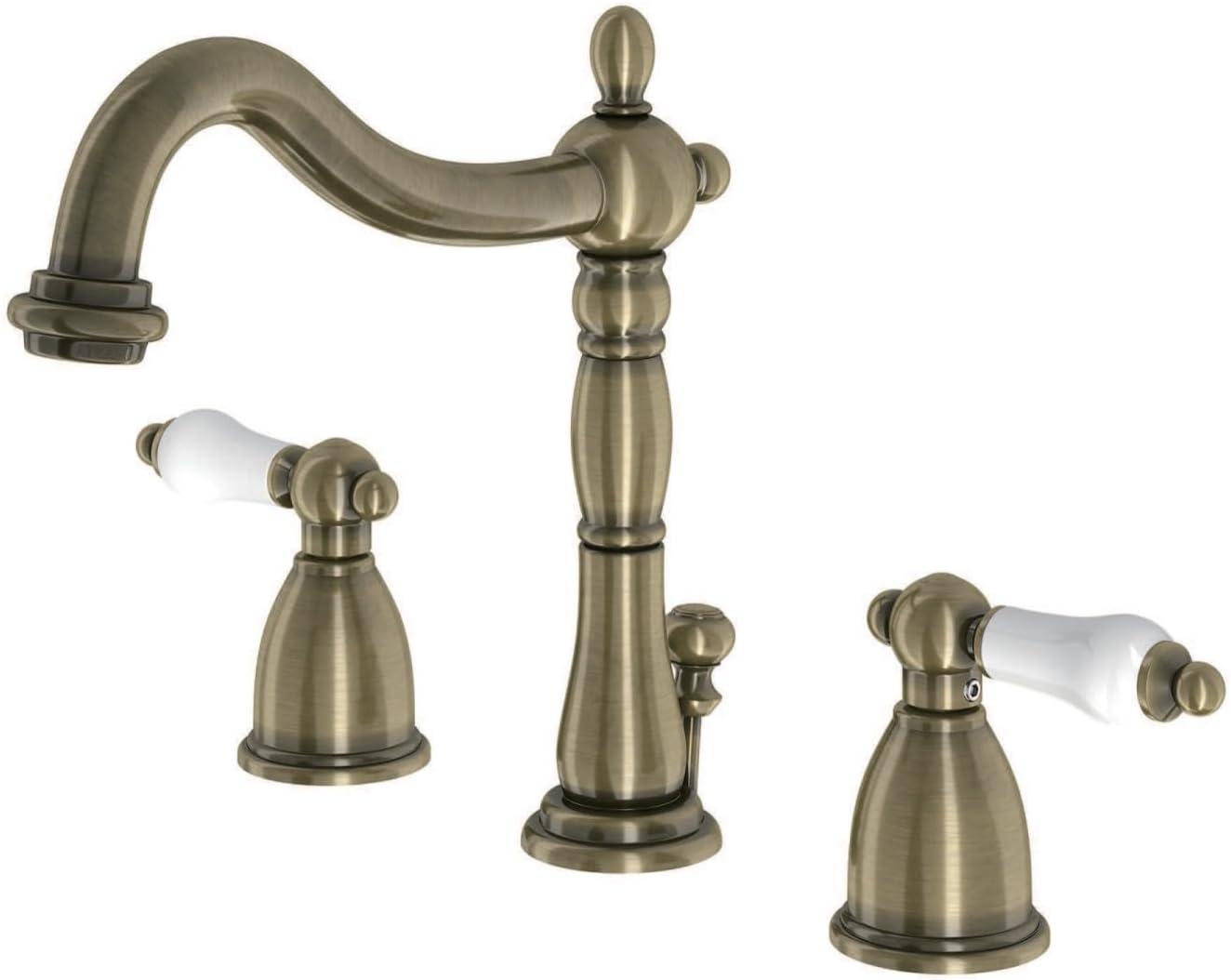 Heritage Widespread Bathroom Faucet with Drain Assembly