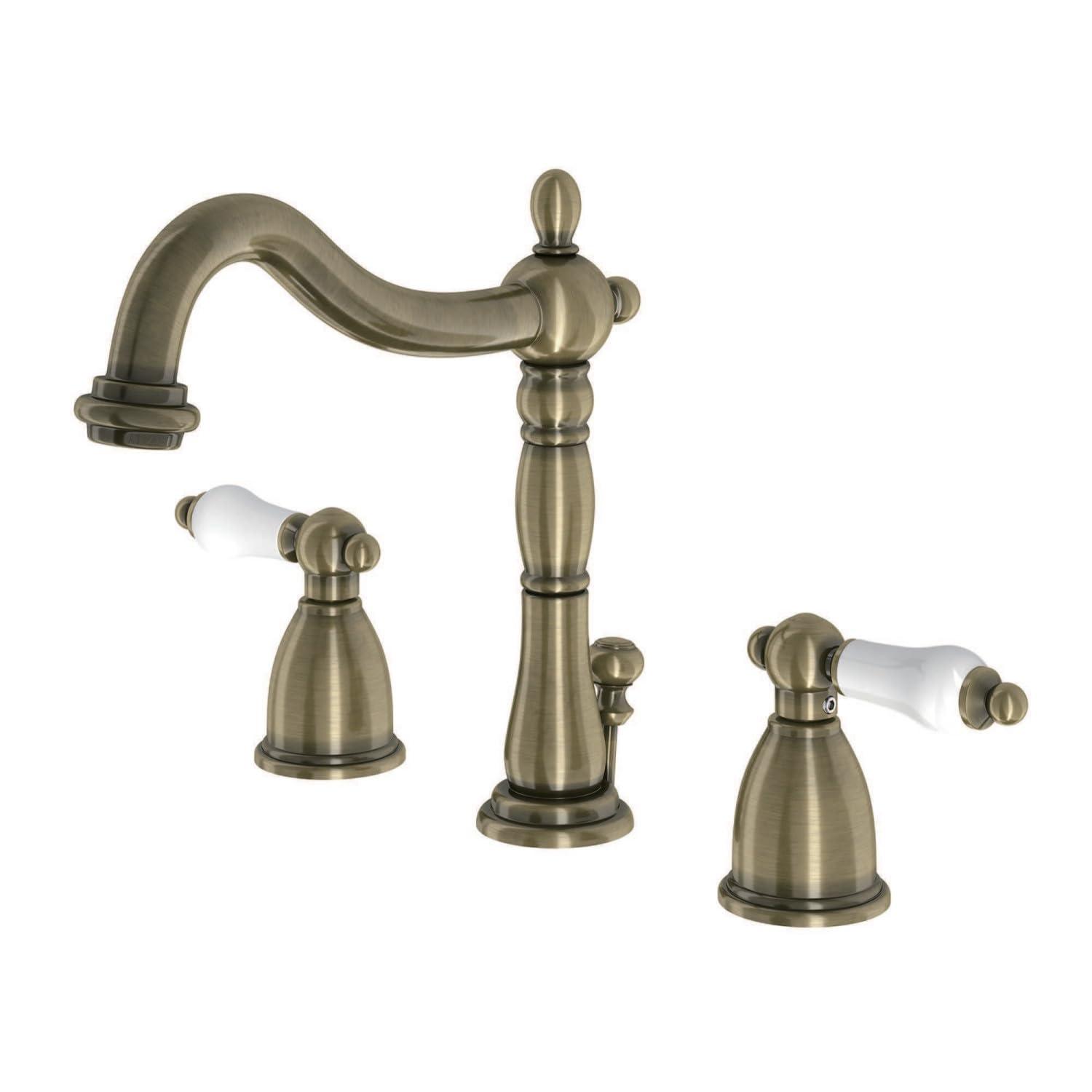 Heritage Widespread Bathroom Faucet with Drain Assembly