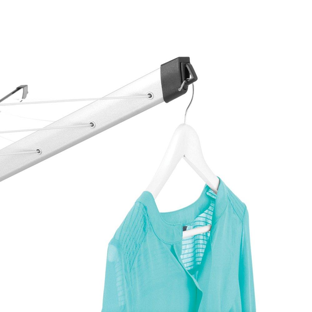 Brabantia Brabantia Lift-O-Matic Advance Outdoor Clothesline with Metal Ground Spike, Protective Cover and Peg Bag
