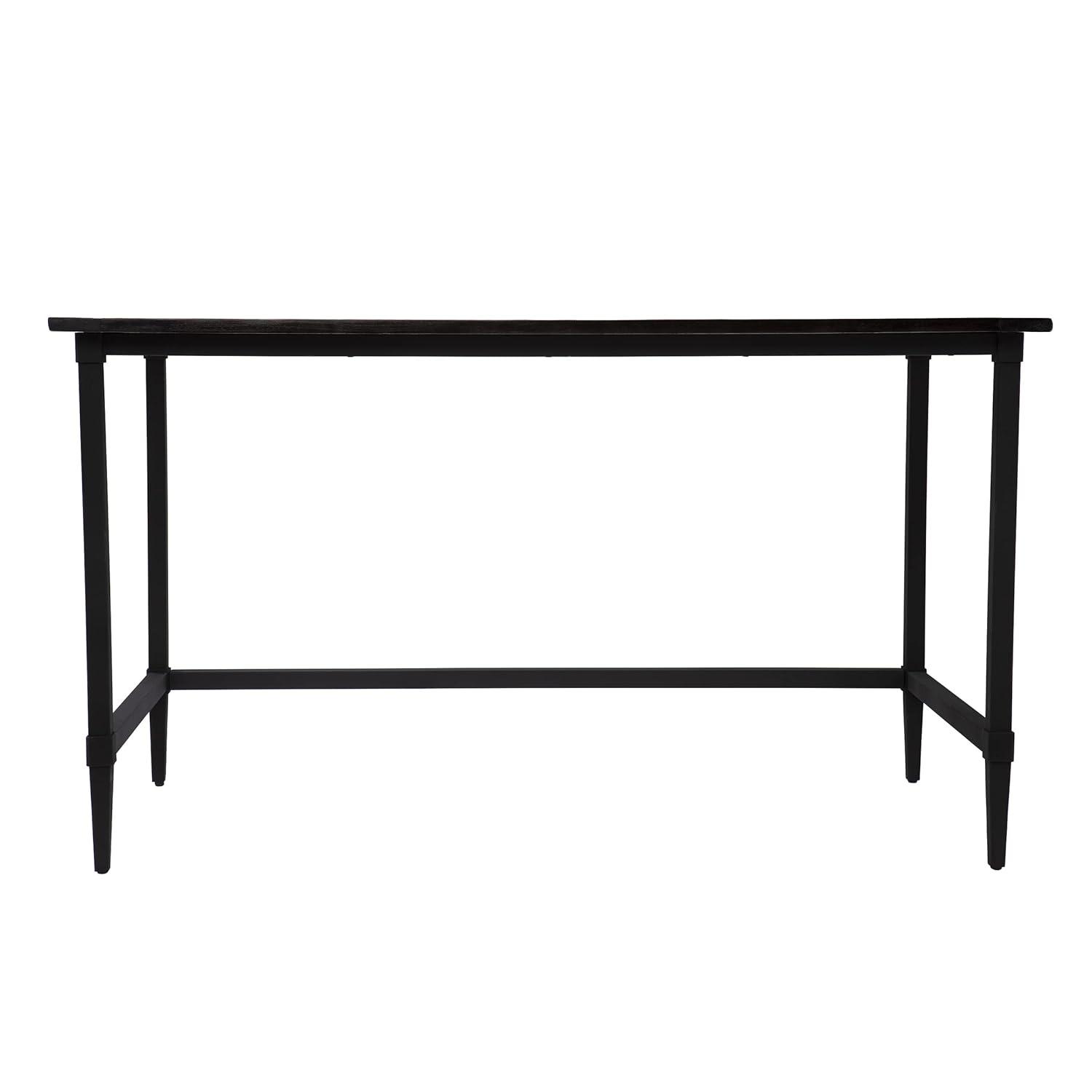 SEI Furniture Lawrenny Contemporary Reclaimed Wood Desk in Black