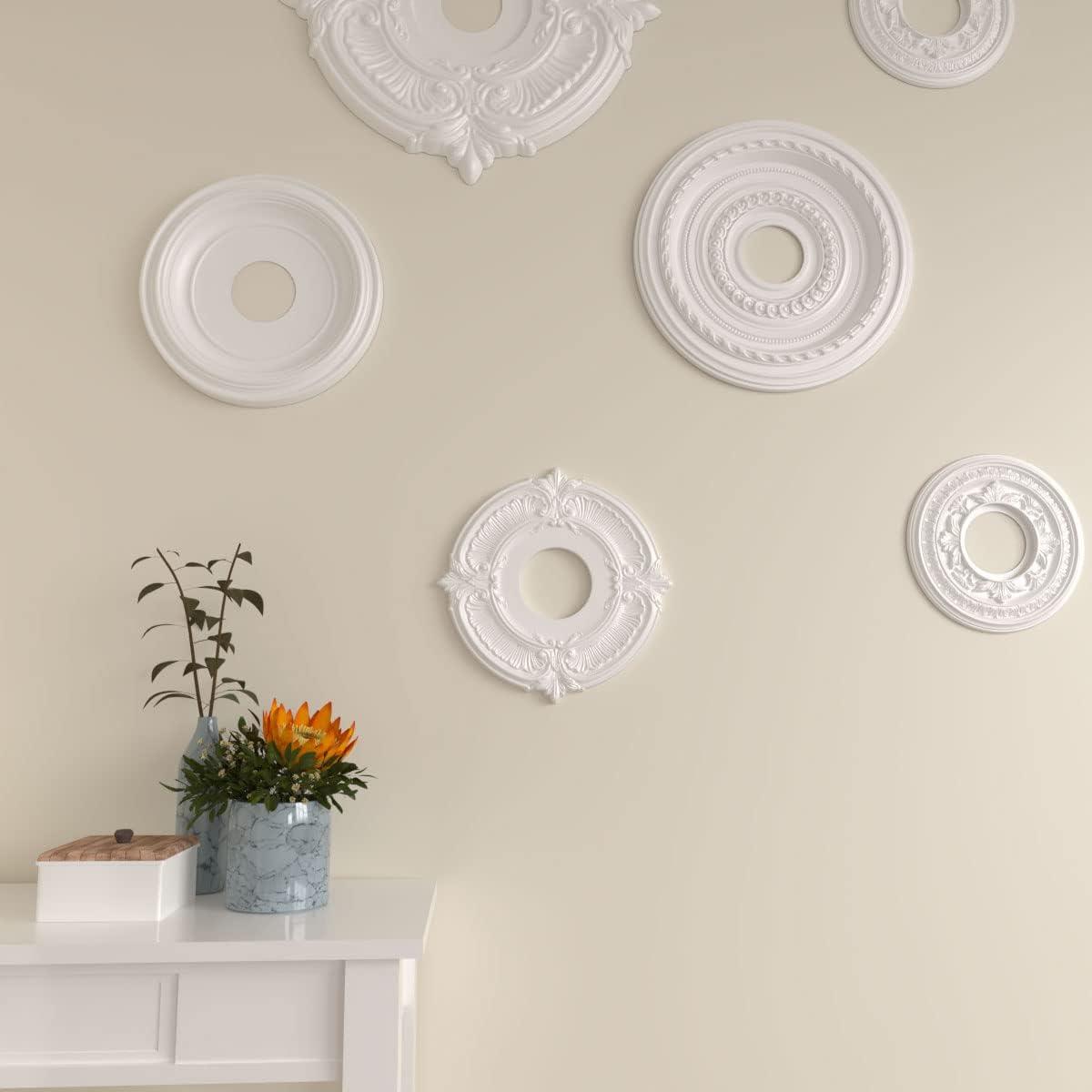Ekena Millwork 12 3/4"OD x 4"ID x 1/2"P Attica Ceiling Medallion (Fits Canopies up to 4")