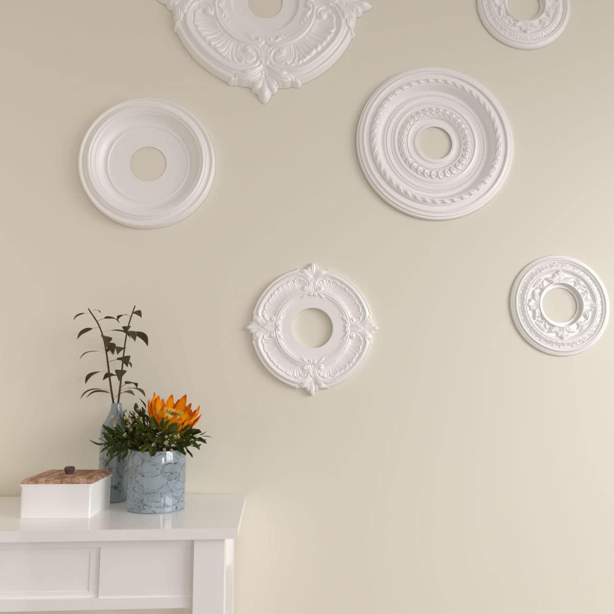 Ekena Millwork 12 3/4"OD x 4"ID x 1/2"P Attica Ceiling Medallion (Fits Canopies up to 4")