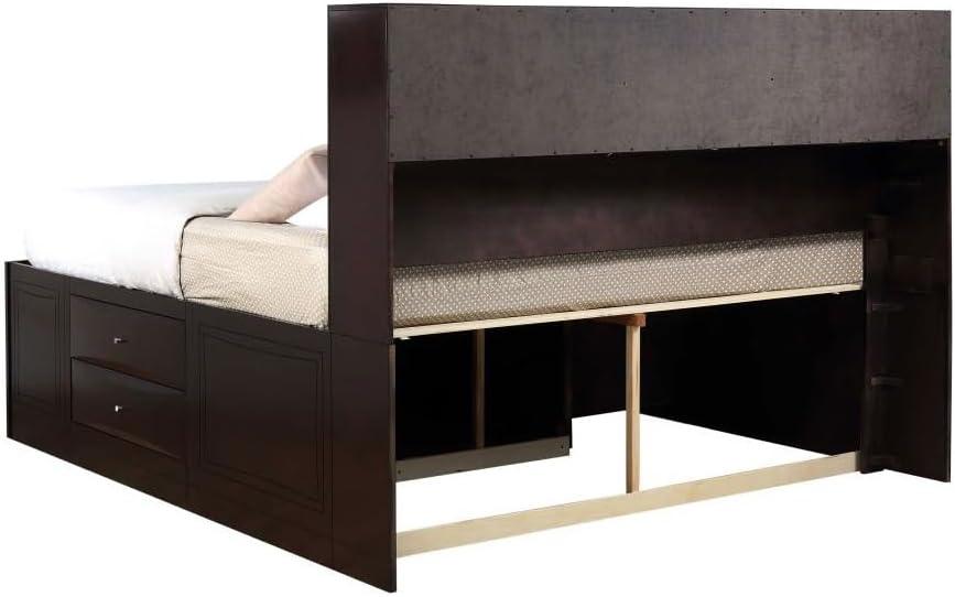 Phoenix 10-drawer Eastern King Bed Deep Cappuccino