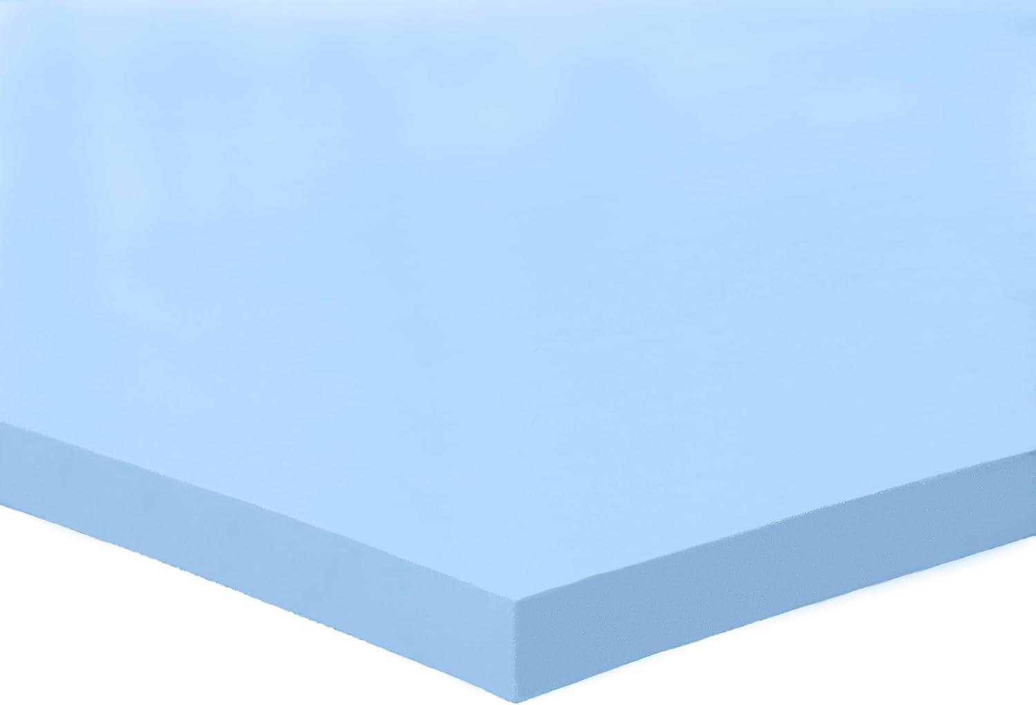 Full Size Blue Gel Memory Foam Mattress Topper