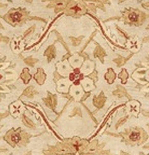 SAFAVIEH Anatolia Trinity Traditional Wool Area Rug, Ivory/Sage, 9' x 12'