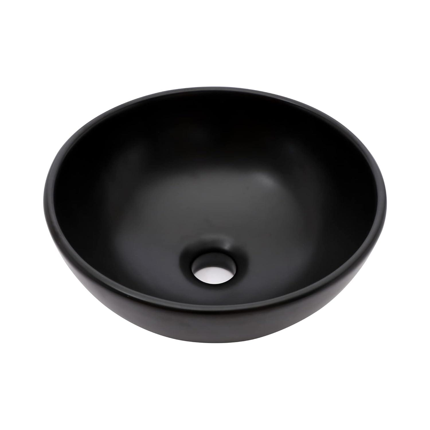 16" x 13" Oval Vessel Bathroom Sink White Bathroom Sink Ceramic Above Counter Sink Egg Shape Bowl