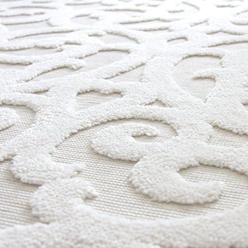 Orian Boucle Seaborn 5'2" X 7'6" Driftwood Damask High Low Outdoor Rug