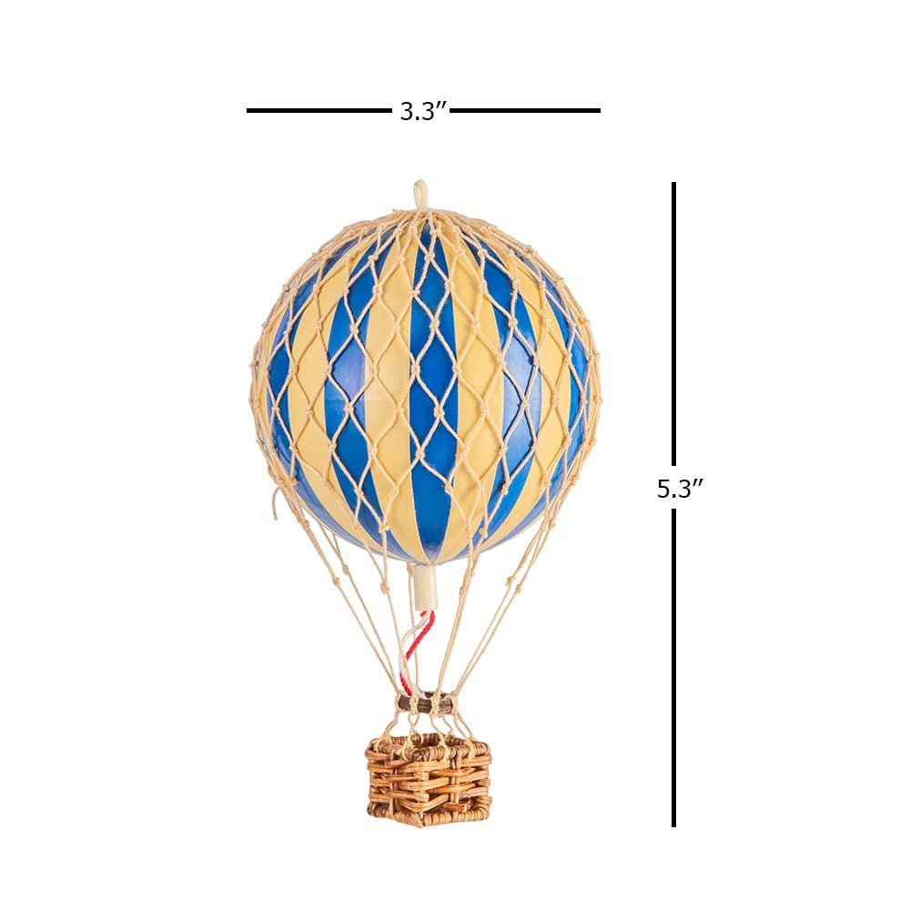 Patriotic Red White and Blue Woven Hot Air Balloon Decor