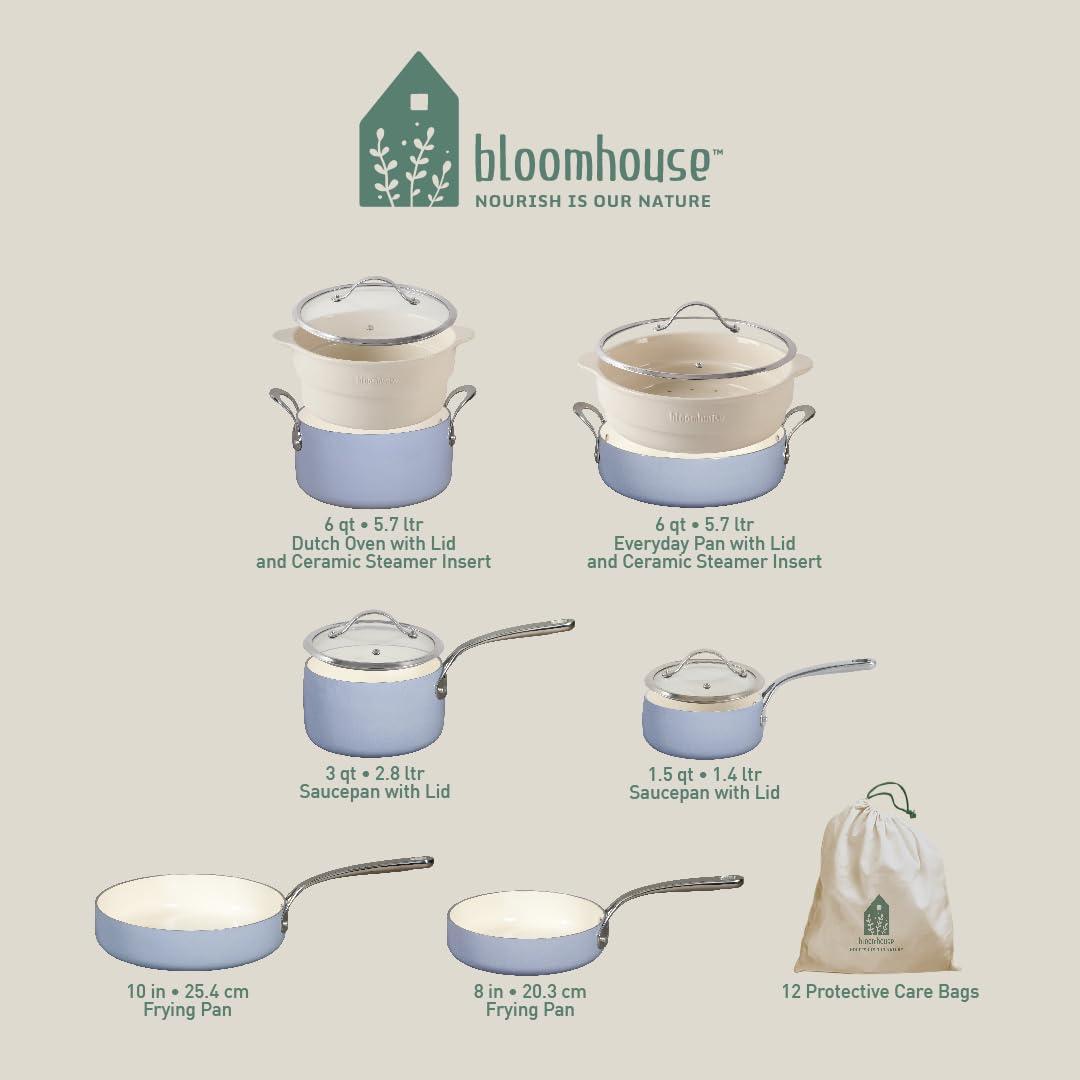 12 - Piece Non-Stick Aluminum Cookware Set