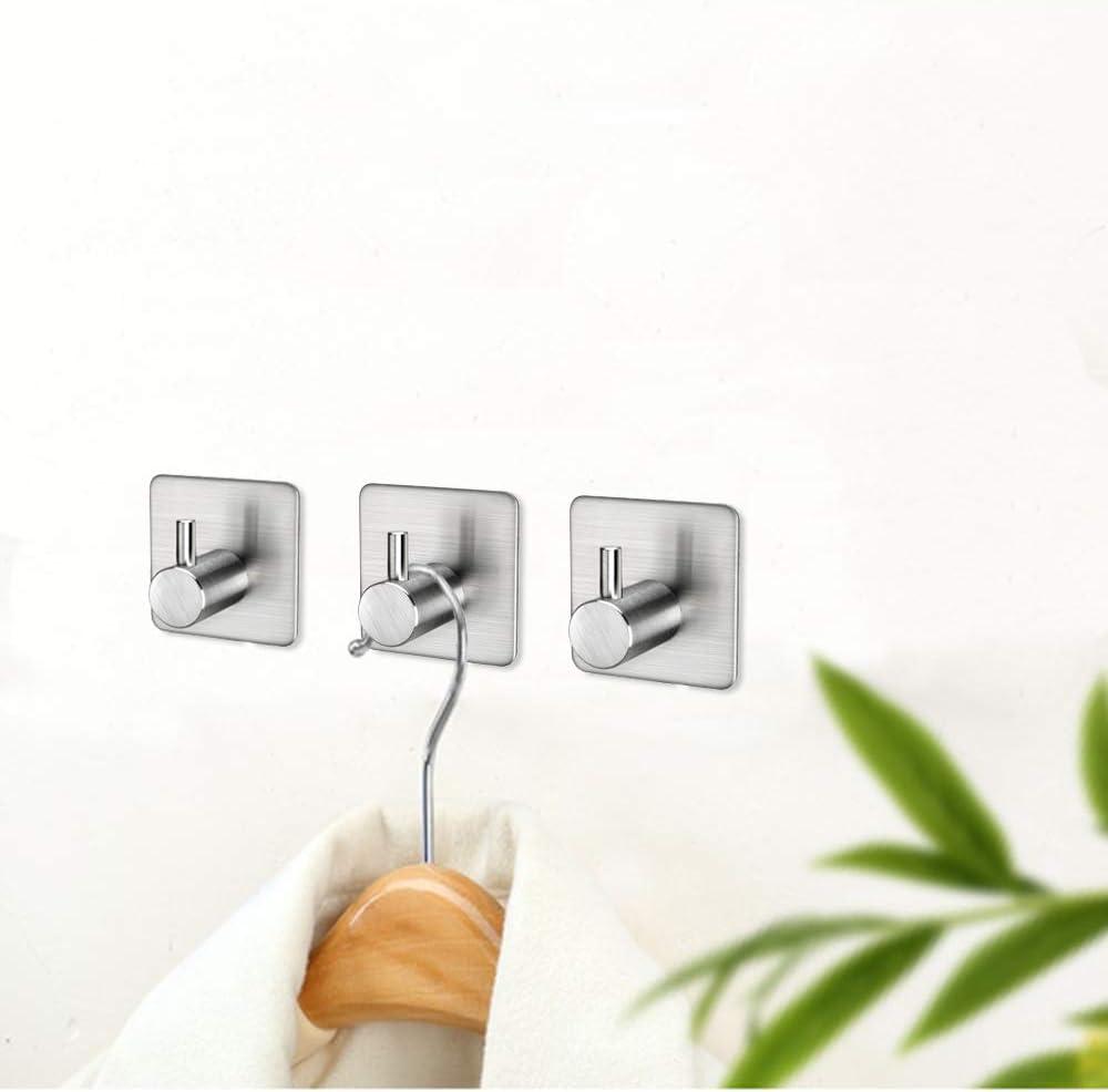 JASODI F0759STY3V Hooks Heavy Duty Wall Hooks Waterproof Stainless Steel Hooks for Towel Robe Hook Rack Wall