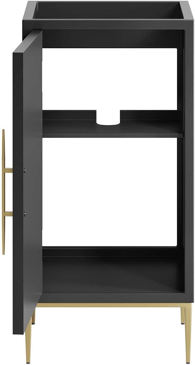Modway Modway 16.5" Single Bathroom Vanity Base Only in Black