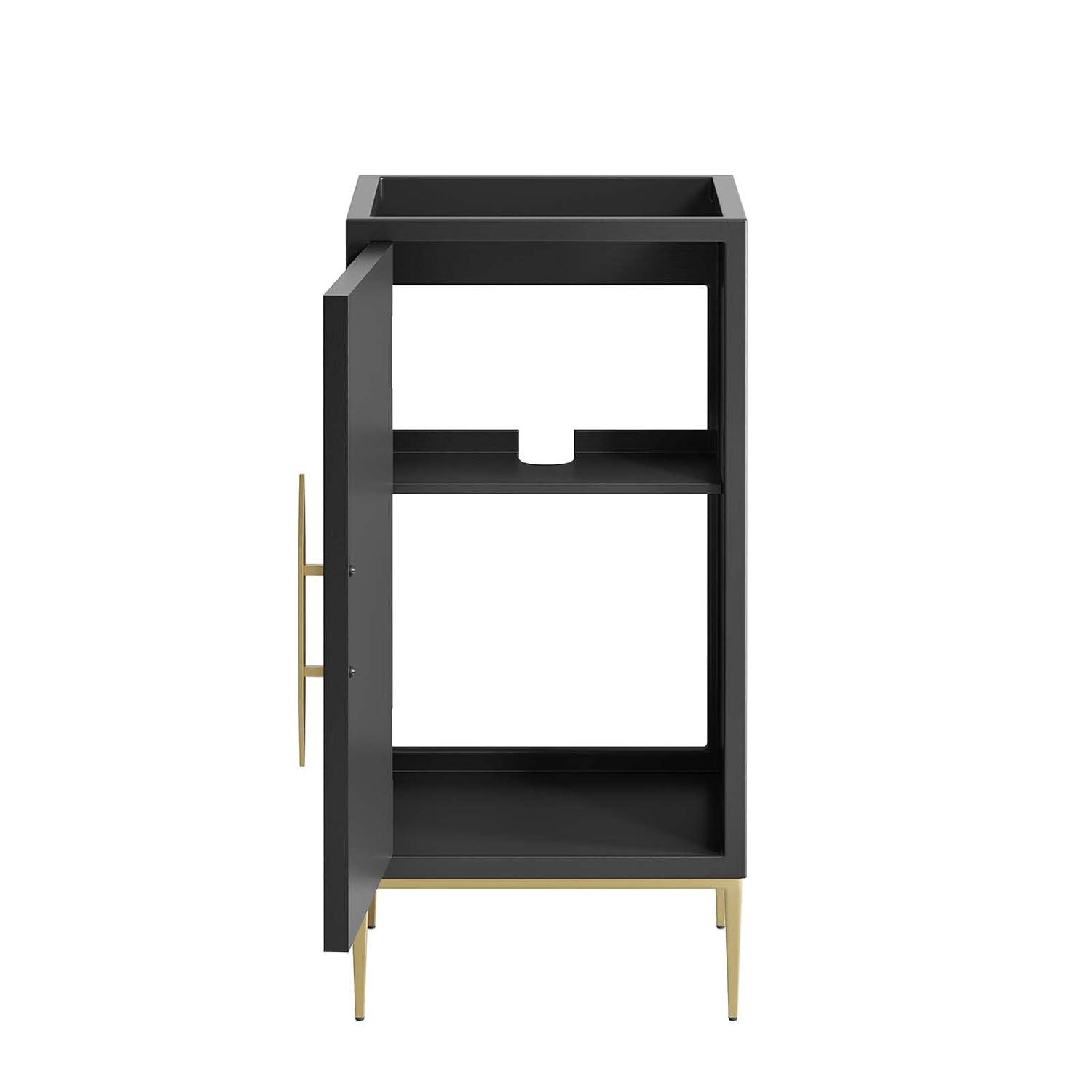 Modway Modway 16.5" Single Bathroom Vanity Base Only in Black
