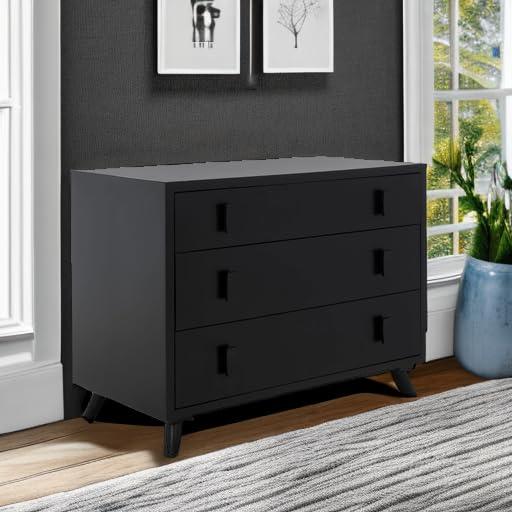 Blaize 3 Drawer Chest - CHS6601 - Black - Safavieh
