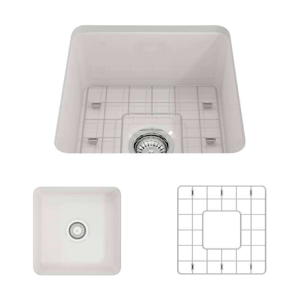 Sotto 18'' L Single Bowl Fireclay Kitchen Sink