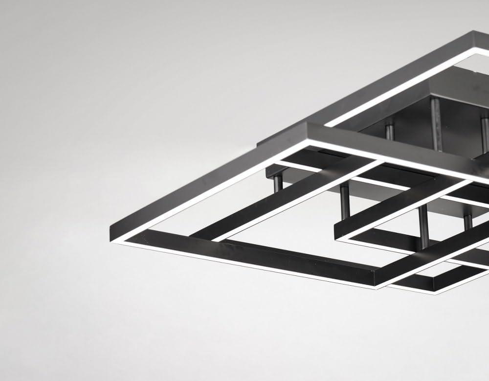 E21518-BK-ET2 Lighting-Traverse-112W 1 LED Flush Mount-31 Inches wide by 6 inches high-Black Finish