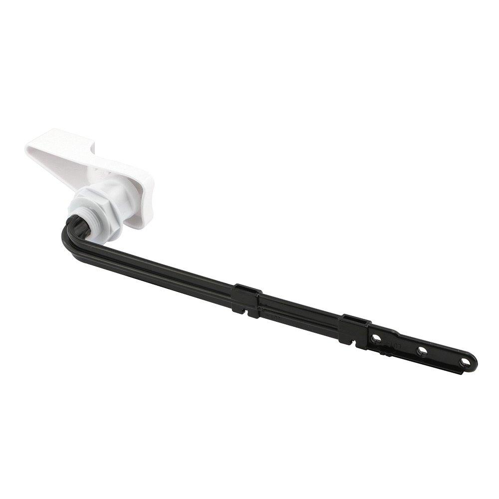 Toilet Tank Lever, Adjustable, Plastic, White Handle, Fits Fluidmaster Sure-Fit (Single Pack)