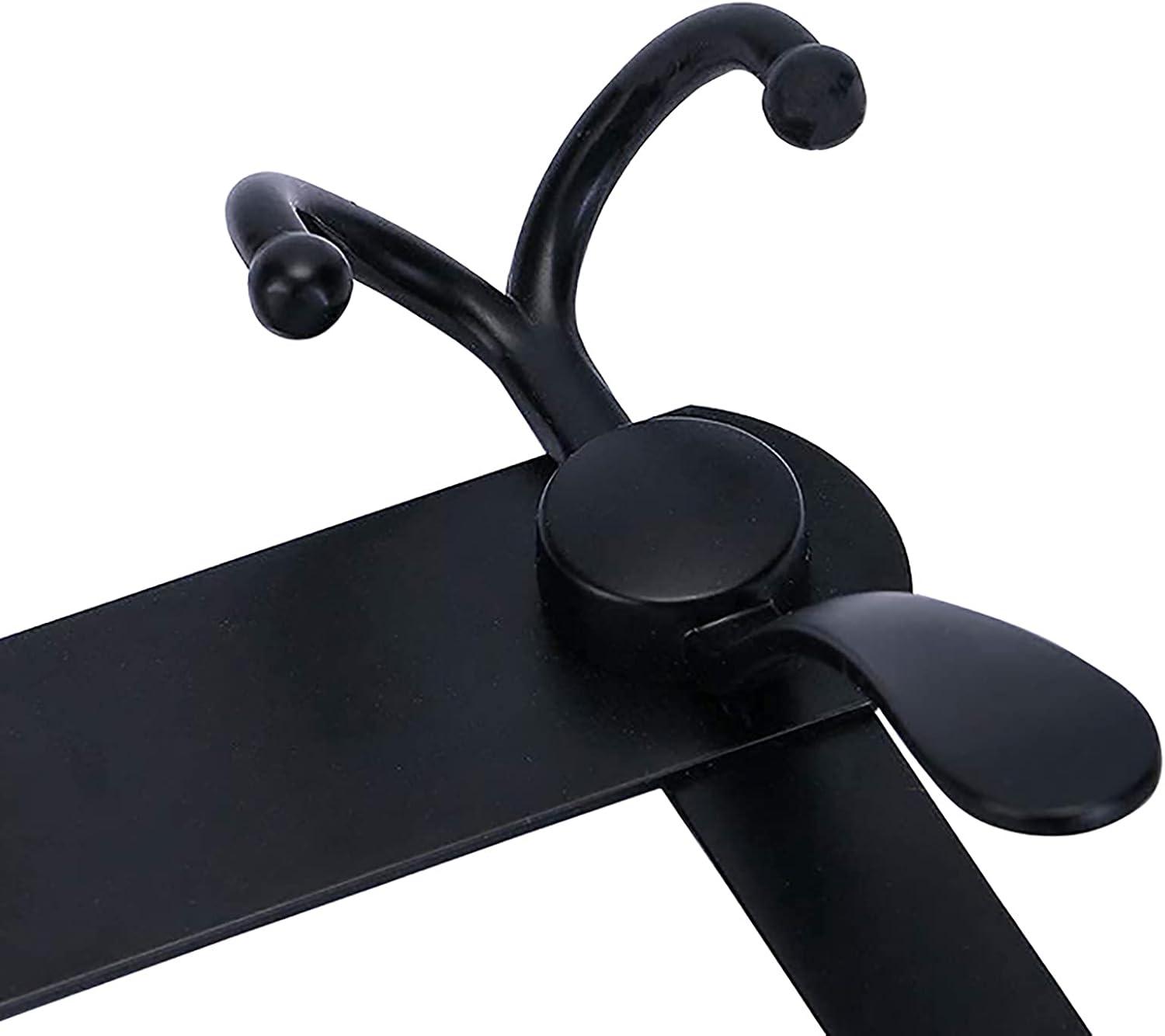 Over The Door Hooks,Heavy Duty Coat Rack for Hanging Clothes Hat Towel (Heavy Duty Black 1pcs)