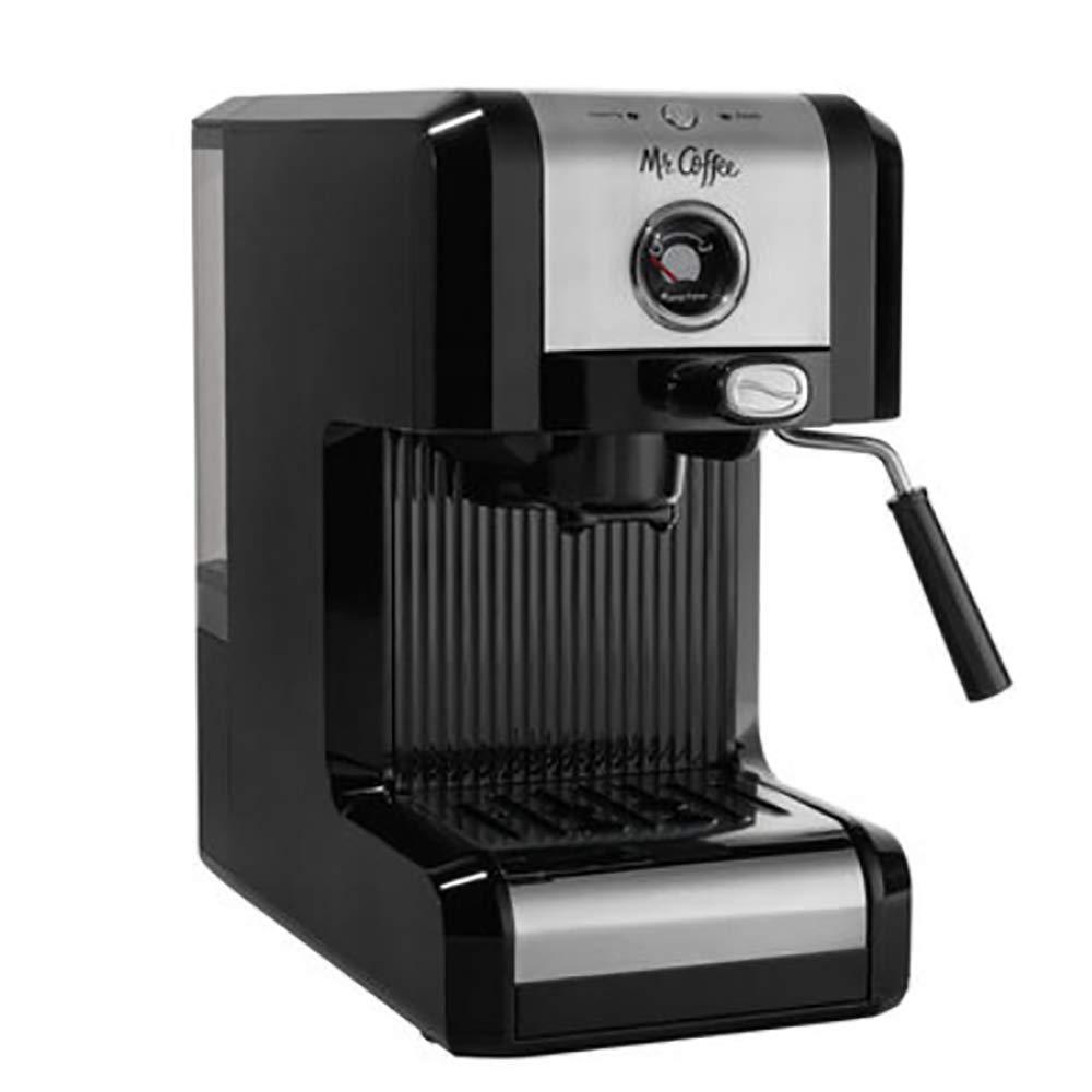 Matte Black 6-Cup Pump Espresso Machine with Steam Wand