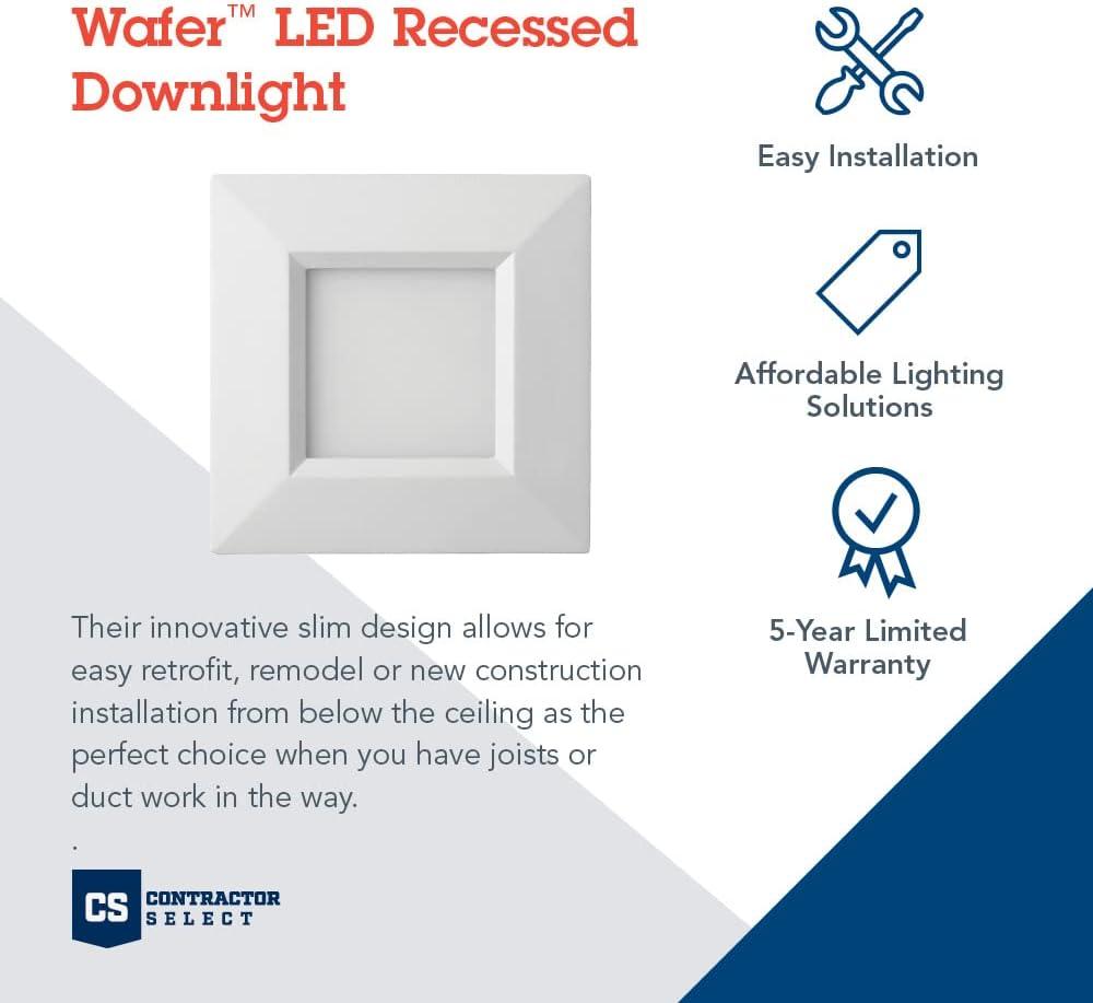 Wafer 4'' Standard Recessed Lighting Kit