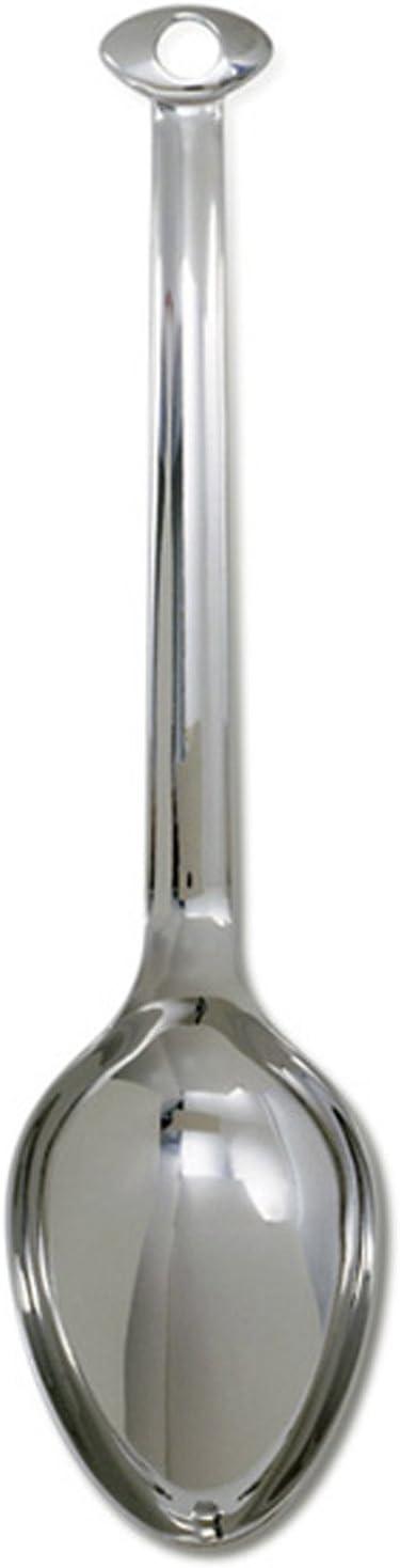 Stainless Steel Solid Mixing Spoon with Hanging Hole