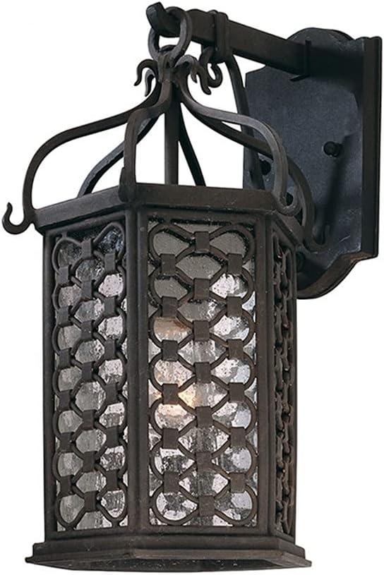 Troy Lighting Los Olivos 1 - Light Wall Light in  Old Iron Clear Seeded Shade