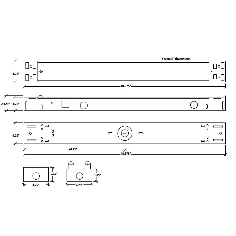 Designers Fountain LED Strip Lights, 2-Light T8 Industrial Tubes, 3600 Lumens, 5000K, 4 ft, White, ST702T1850