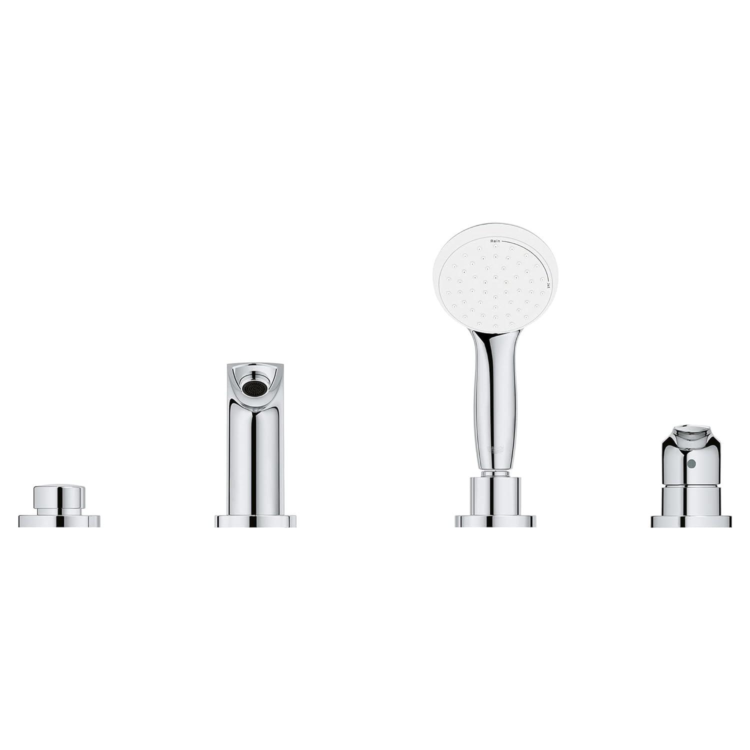 Eurosmart Single Handle Deck Mount Roman Tub Faucet Trim