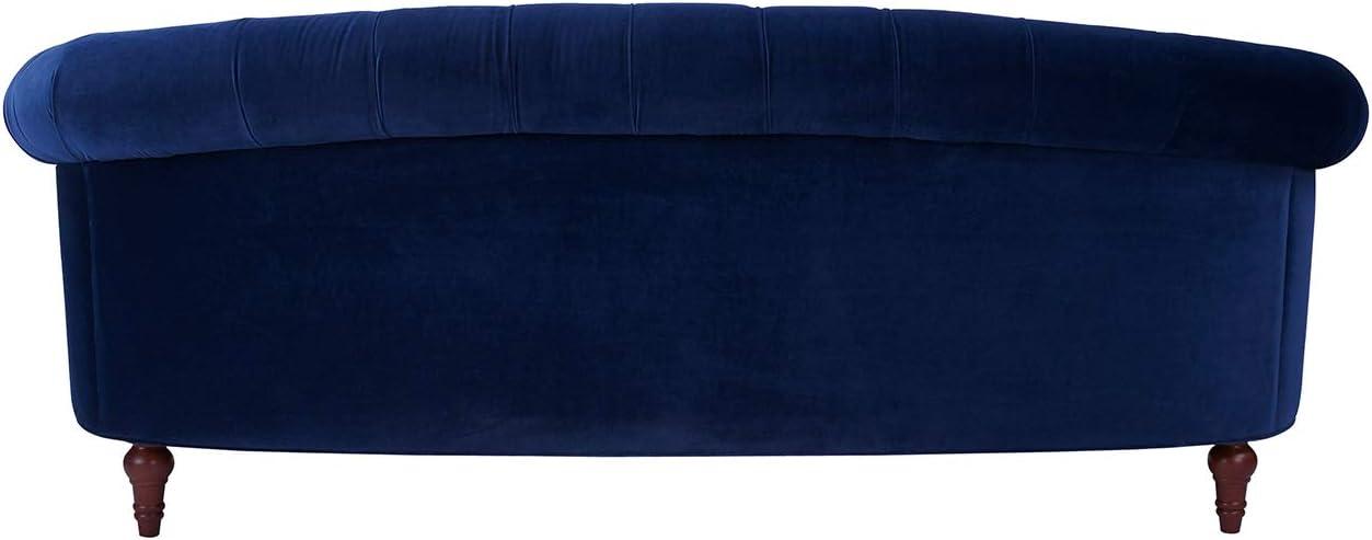 Jennifer Taylor Home La Rosa 84" Victorian Chesterfield Living Room Tufted Sofa Couch, Navy Blue